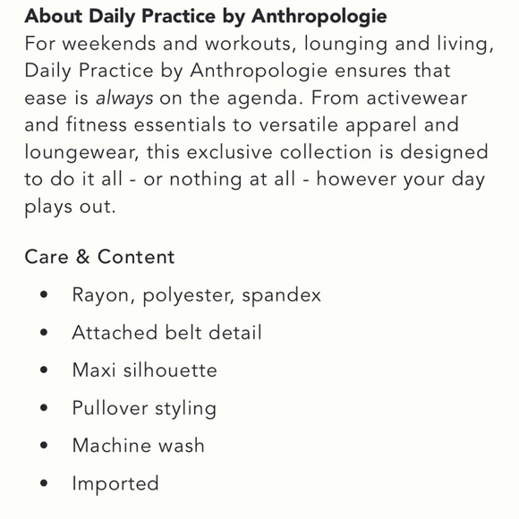 New Daily Practice by Anthropologie Belted Knit Maxi Dress Size Medium Petite - Picture 7 of 7